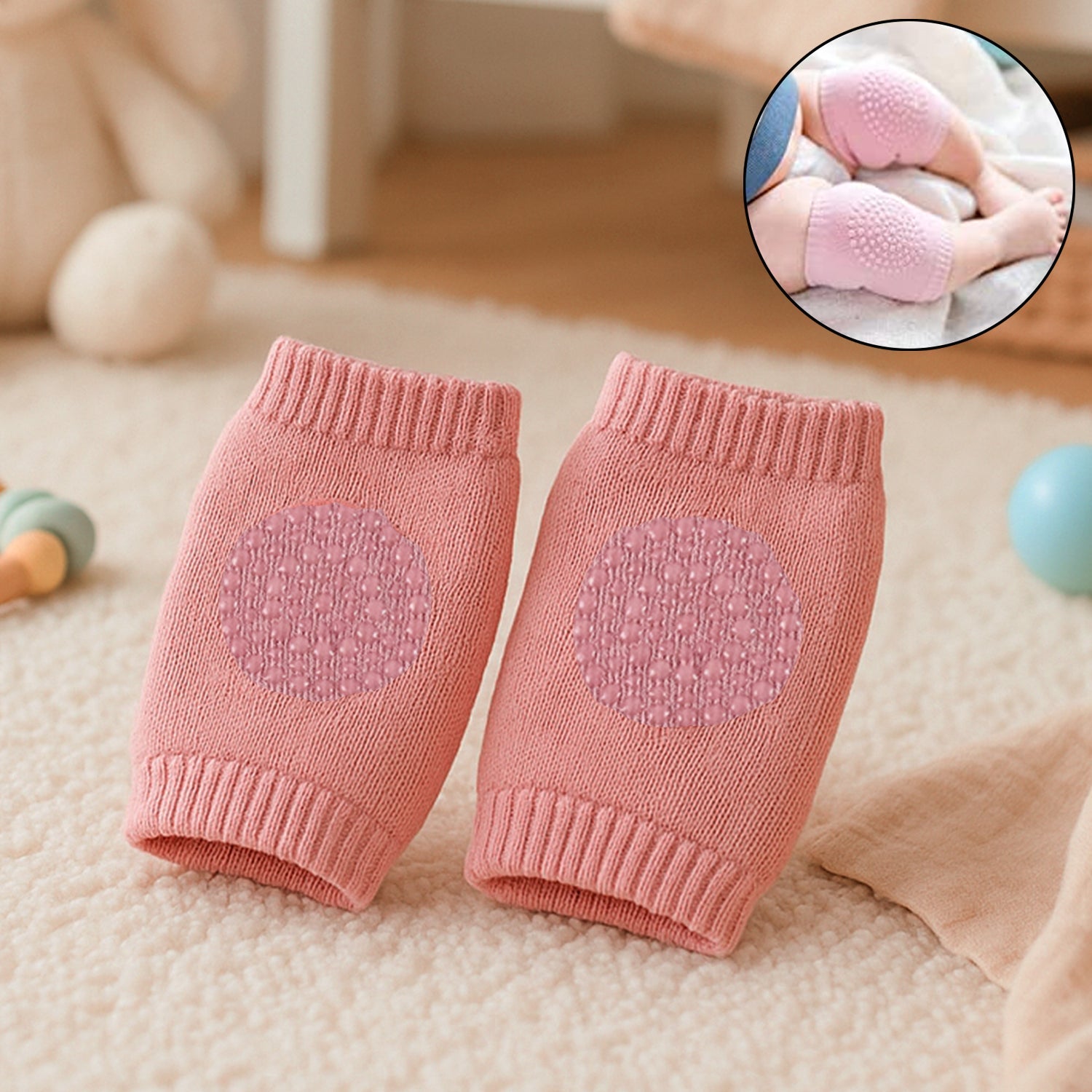 Pink Toddler Wool Knit Leg Warmer (Knee Guard) Pink Toddler Wool Knit Leg Warmer (Knee Guard)